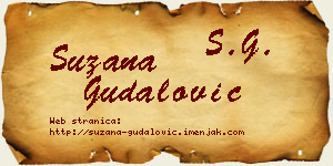 Suzana Gudalović vizit kartica